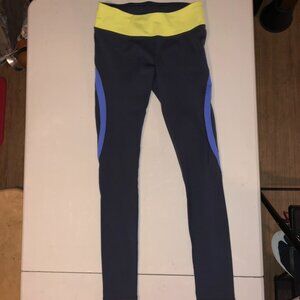 GapFit Womens workout stretch pants Charcoal grey drawstring zipper pocket